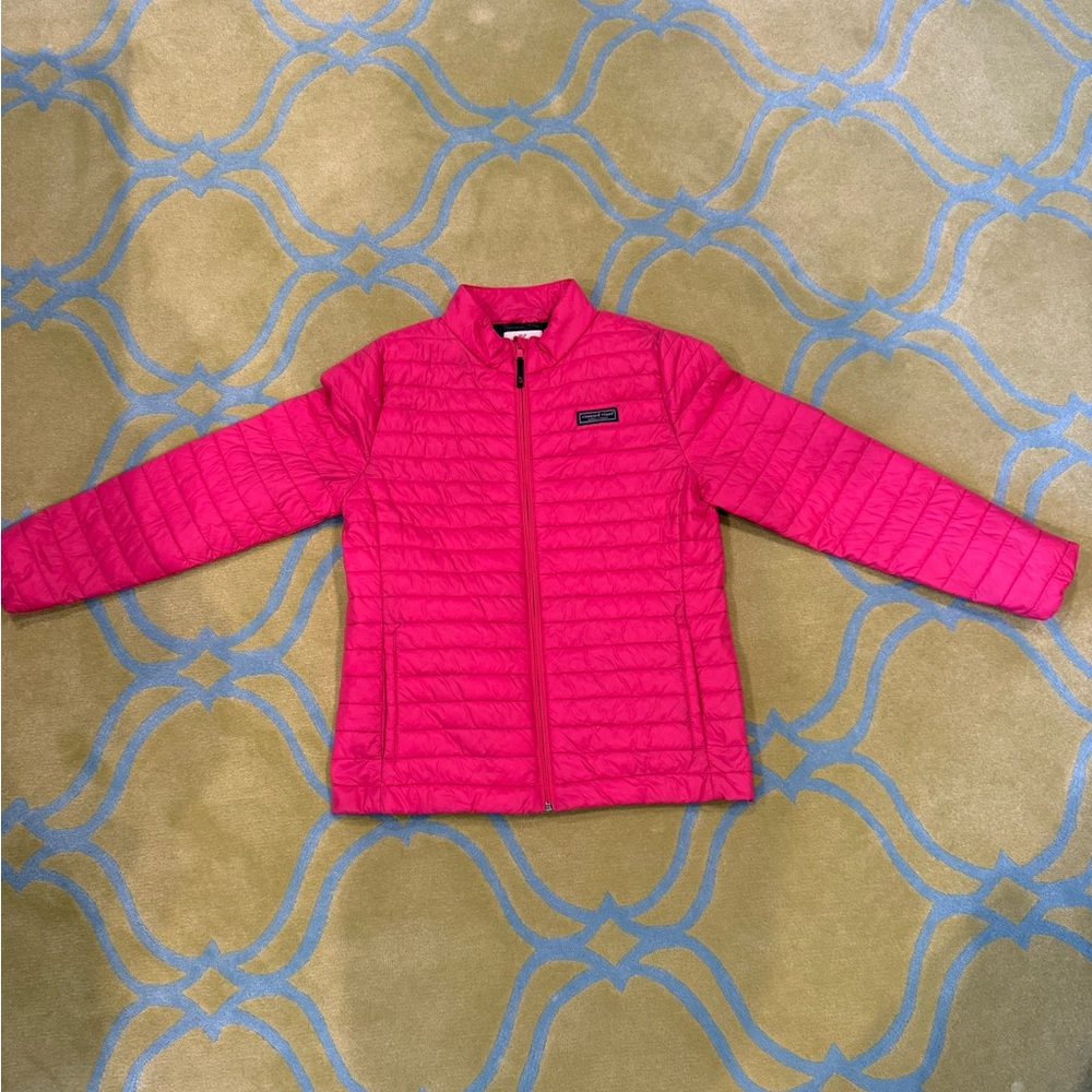 Vineyard Vines Kids Fuchsia Puffer Jacket